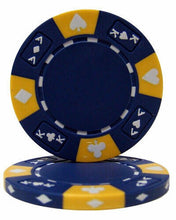 Load image into Gallery viewer, (25) Blue Ace King Suited Poker Chips