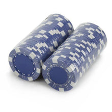 Load image into Gallery viewer, (25) Blue Striped Dice Poker Chips
