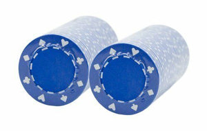 (25) Blue Suited Poker Chips