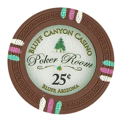 (25) 25 Cent Bluff Canyon Poker Chips