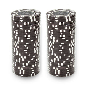 (25) 25 Cent Coin Inlay Poker Chips
