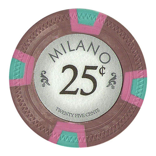 (25) 25 Cent Milano Poker Chips