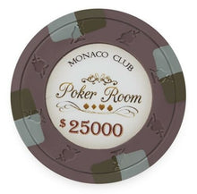 Load image into Gallery viewer, (25) $25000 Monaco Club Poker Chips