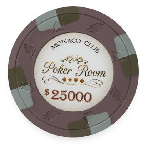 (25) $25000 Monaco Club Poker Chips
