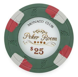 (25) $25 Monaco Club Poker Chips