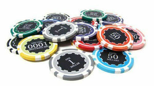 1000 Eclipse Poker Chip Set with Rolling Aluminum Case