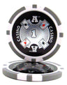 Gray $1 Ace Casino poker chip