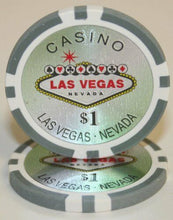 Load image into Gallery viewer, (25) $1 Las Vegas Poker Chips