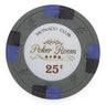 Gray 25¢ Monaco Club poker chip