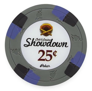 (25) 25 Cent Showdown Poker Chips