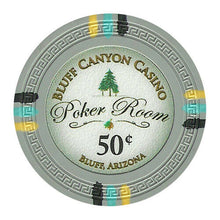 Load image into Gallery viewer, (25) 50 Cent Bluff Canyon Poker Chips