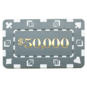 (5) $50000 Poker Plaques