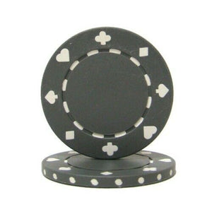 (25) Gray Suited Poker Chips