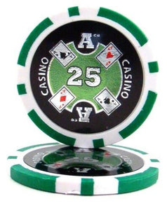 (25) $25 Ace Casino Poker Chips