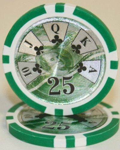 (25) $25 Ben Franklin Poker Chips
