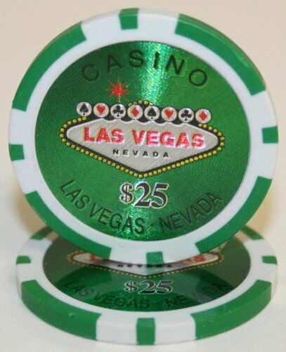 (25) $25 Las Vegas Poker Chips