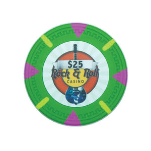 Rock & Roll Poker Chip Sample Set