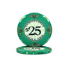 Green $25 Scroll poker chip