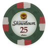 Green $25 Showdown poker chip