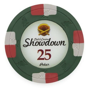 (25) $25 Showdown Poker Chips