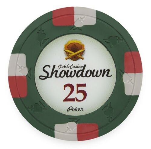 (25) $25 Showdown Poker Chips