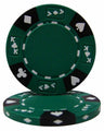 Green Ace King Suited poker chip