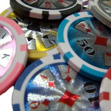 Load image into Gallery viewer, 500 High Roller Poker Chip Set with Aluminum Case
