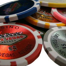 Load image into Gallery viewer, 1000 Las Vegas Poker Chip Set with Acrylic Case