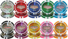 Load image into Gallery viewer, 1000 Las Vegas Poker Chip Set with Rolling Aluminum Case