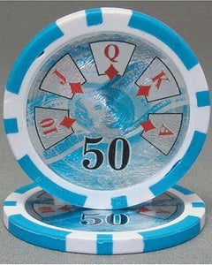 (25) $50 Ben Franklin Poker Chips