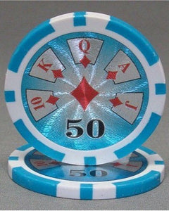 (25) $50 High Roller Poker Chips