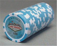 Load image into Gallery viewer, (25) $50 Las Vegas Poker Chips