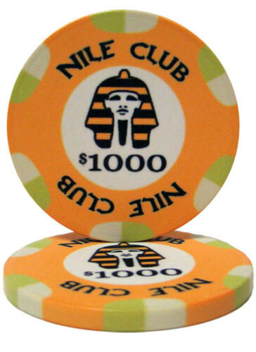 (25) $1000 Nile Club Poker Chips