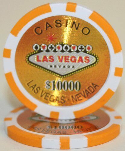 (25) $10000 Las Vegas Poker Chips