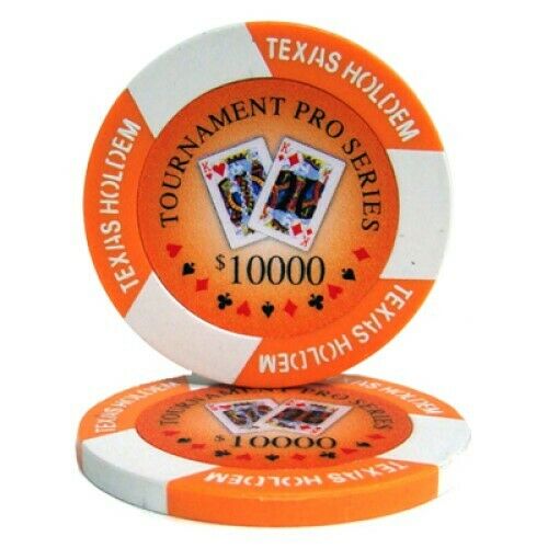 (25) $10000 Tournament Pro Poker Chips