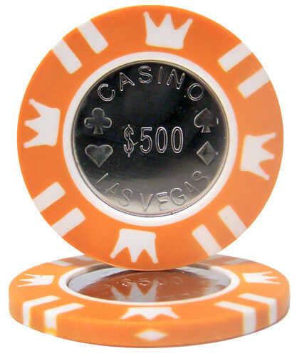 (25) $500 Coin Inlay Poker Chips