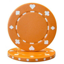 Load image into Gallery viewer, (25) Orange Suited Poker Chips