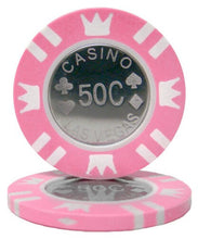 Load image into Gallery viewer, (25) 50¢ Cent Coin Inlay Poker Chips