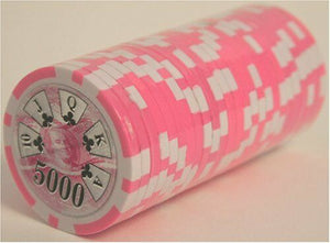 (25) $5000 Ben Franklin Poker Chips