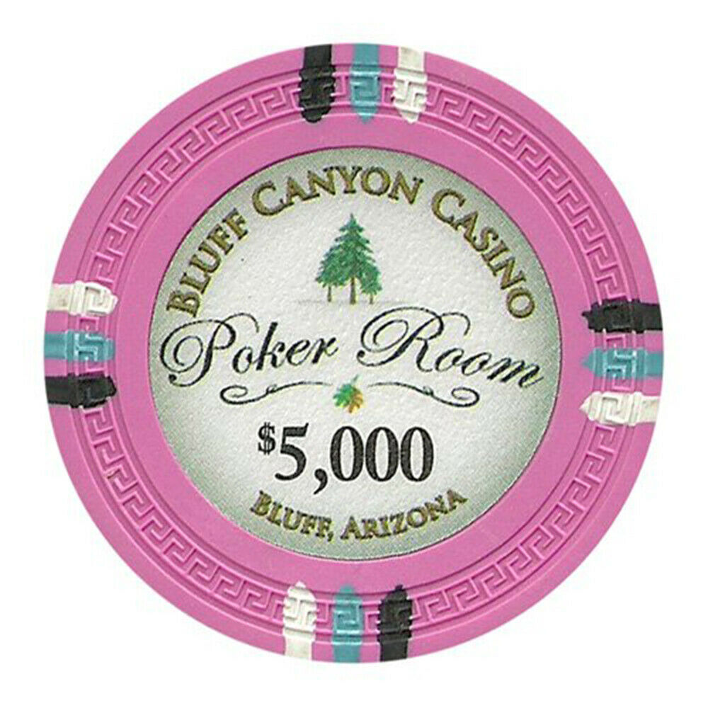 (25) $5000 Bluff Canyon Poker Chips
