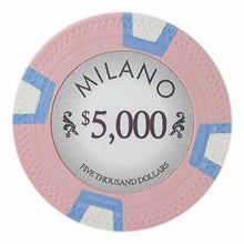 Load image into Gallery viewer, (25) $5000 Milano Poker Chips