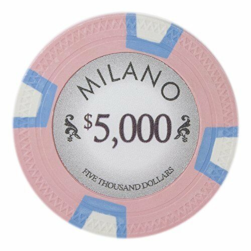 (25) $5000 Milano Poker Chips