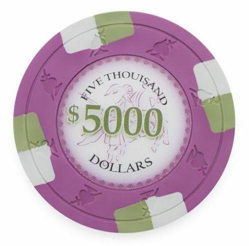 (25) $5000 Poker Knights Poker Chips