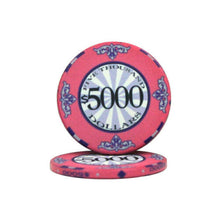 Load image into Gallery viewer, (25) $5000 Scroll Poker Chips