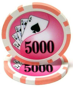 (25) $5000 Yin Yang Poker Chips