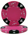 Pink Ace King Suited poker chip