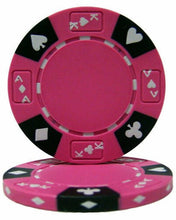 Load image into Gallery viewer, (25) Pink Ace King Suited Poker Chips