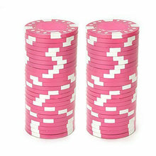 Load image into Gallery viewer, (25) Pink Diamond Suited Poker Chips
