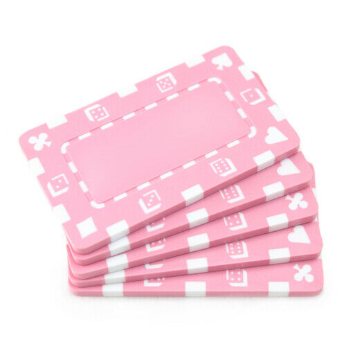 (5) Pink Poker Plaques