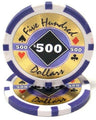 Purple $500 Black Diamond poker chip